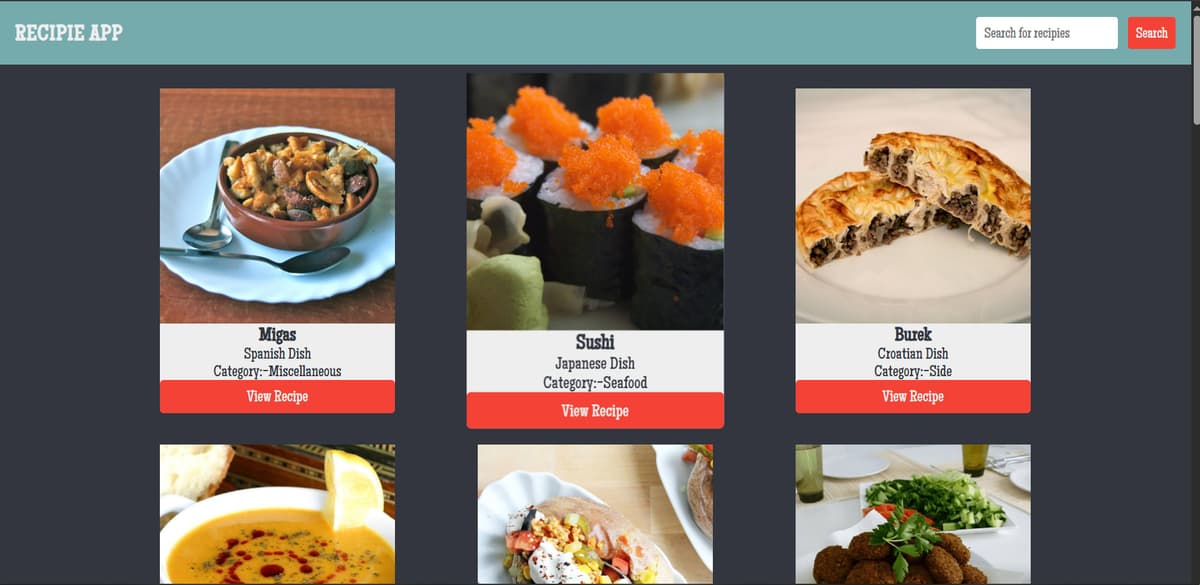 Recipie Search App